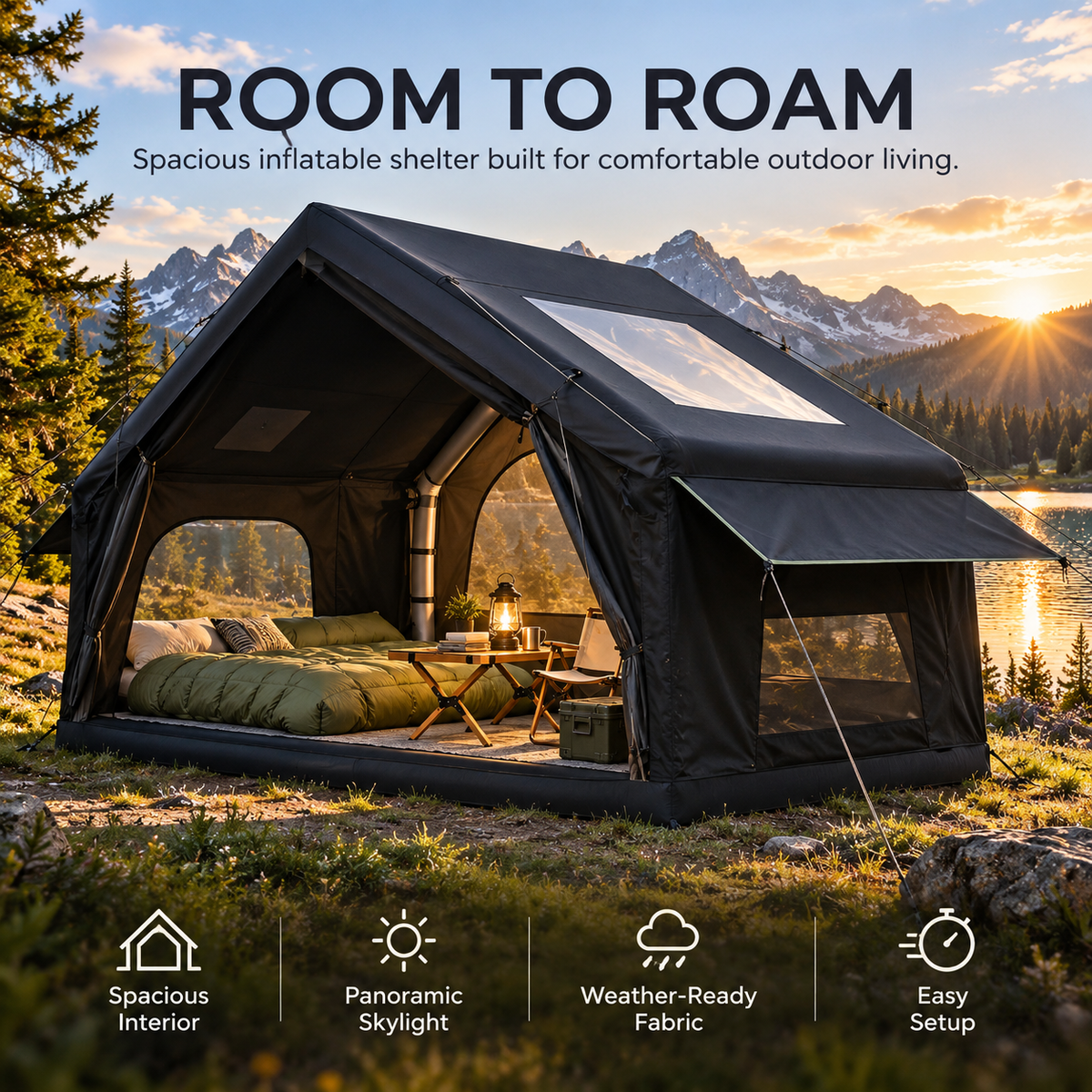 Air Beam Glamping Tent