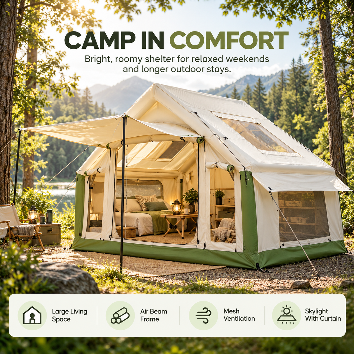 Air Beam Glamping Tent